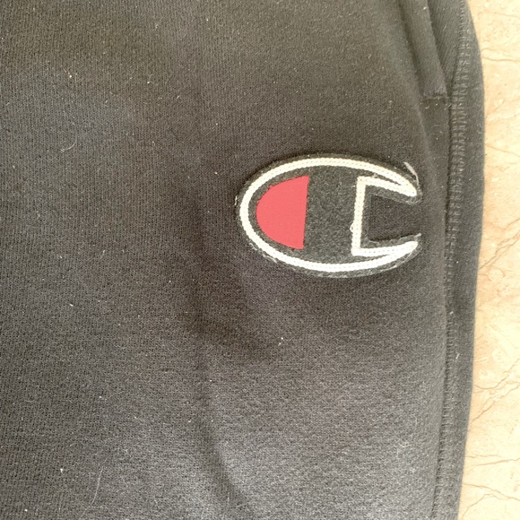 Champion brand jogger sweatpants, black, mens S - Picture 2 of 4
